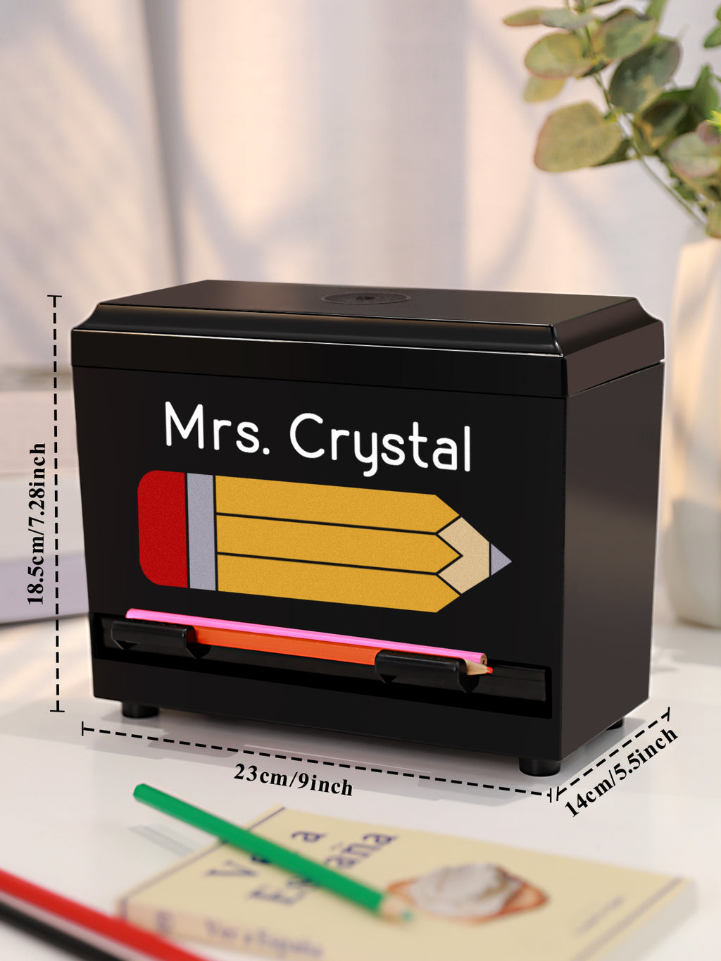 Personalized Pencil Dispenser with Name Pencil Cases Appreciation Gift for Teacher
