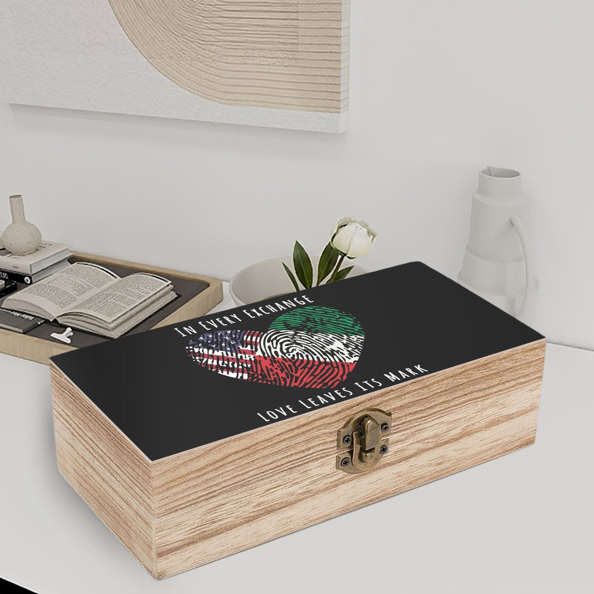 Wooden Storage Box Daddy’s Leaving Fingerprints of Friendship In Every Exchange