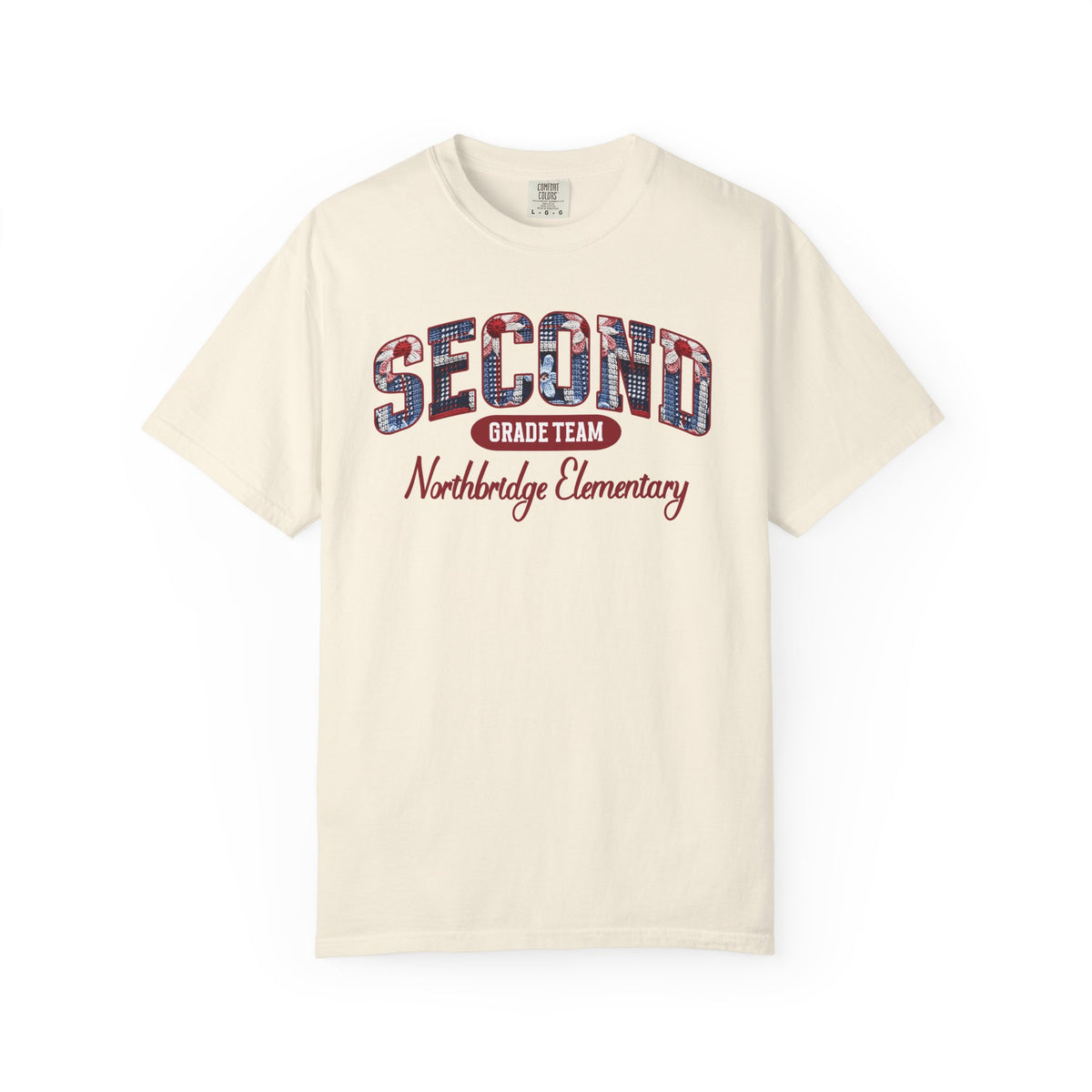Custom Teacher Team T-shirt | Garment-Dyed School Spirit Tee, Custom Grade and School, Personalized Name & Number