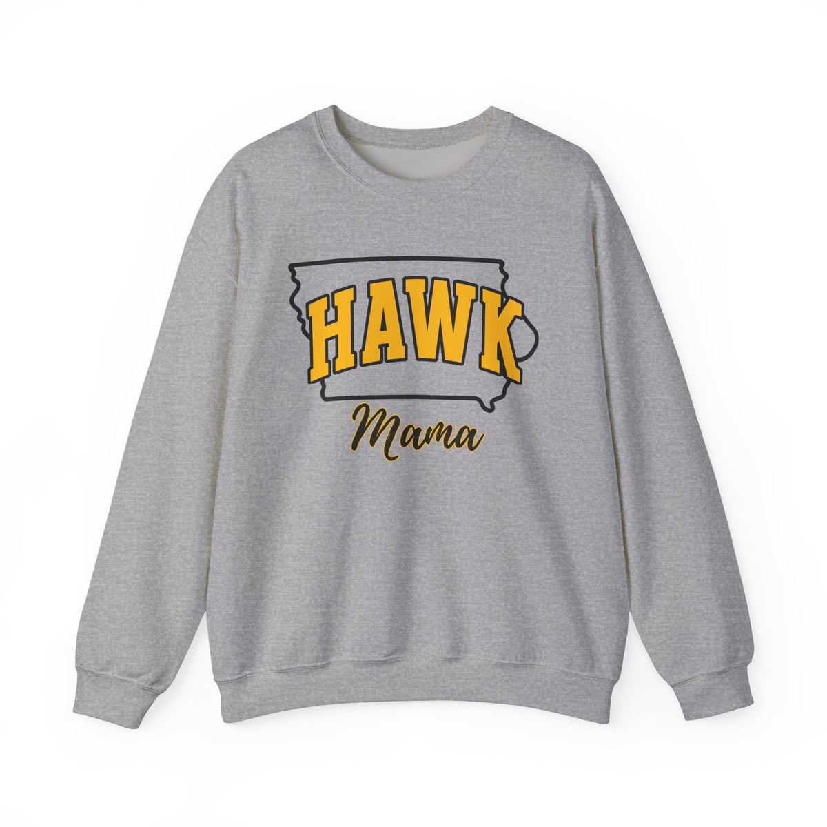 Custom Hawk Mama, Iowa Pride, University School Sweater, Fun Mom Shirt, Freshman Mom Gift, Unisex Crewneck Sweatshirt