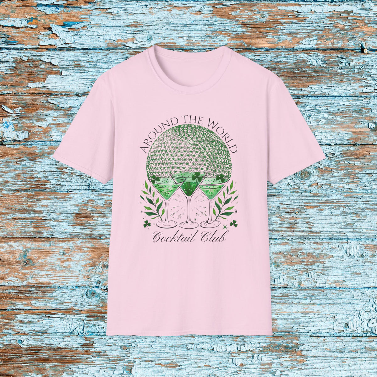 St. Patrick's Day EPCOT Drink Around The World  T-Shirt, Cocktail Club, Shamrock Shirt, Pinch Proof, Fun St. Paddy's Day
