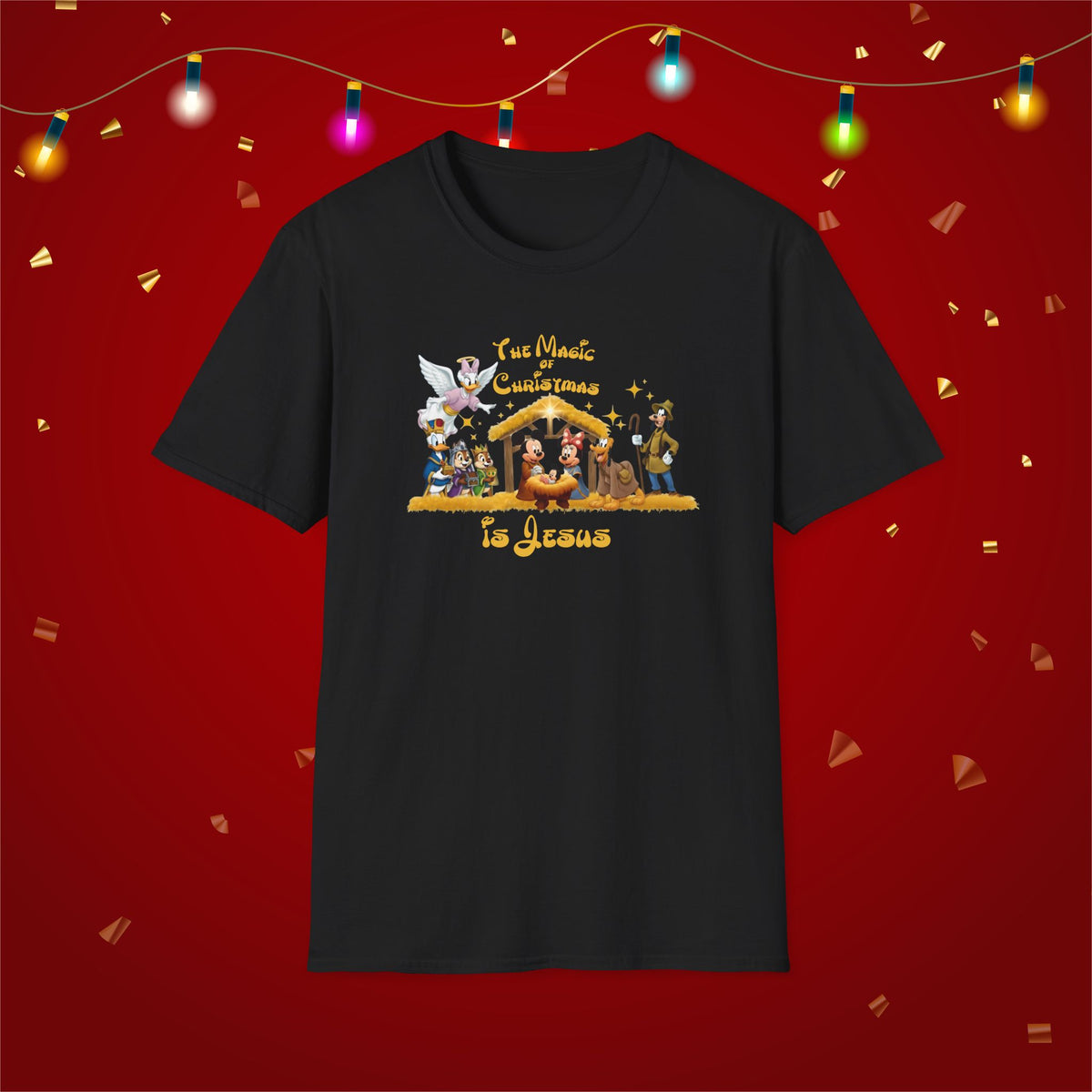 Jesus Mickey Magic Family Matching Shirts Greatest Gift of all Nativity Shirt Christian Christmas Shirt Religious Shirt Bible Verse Shirt