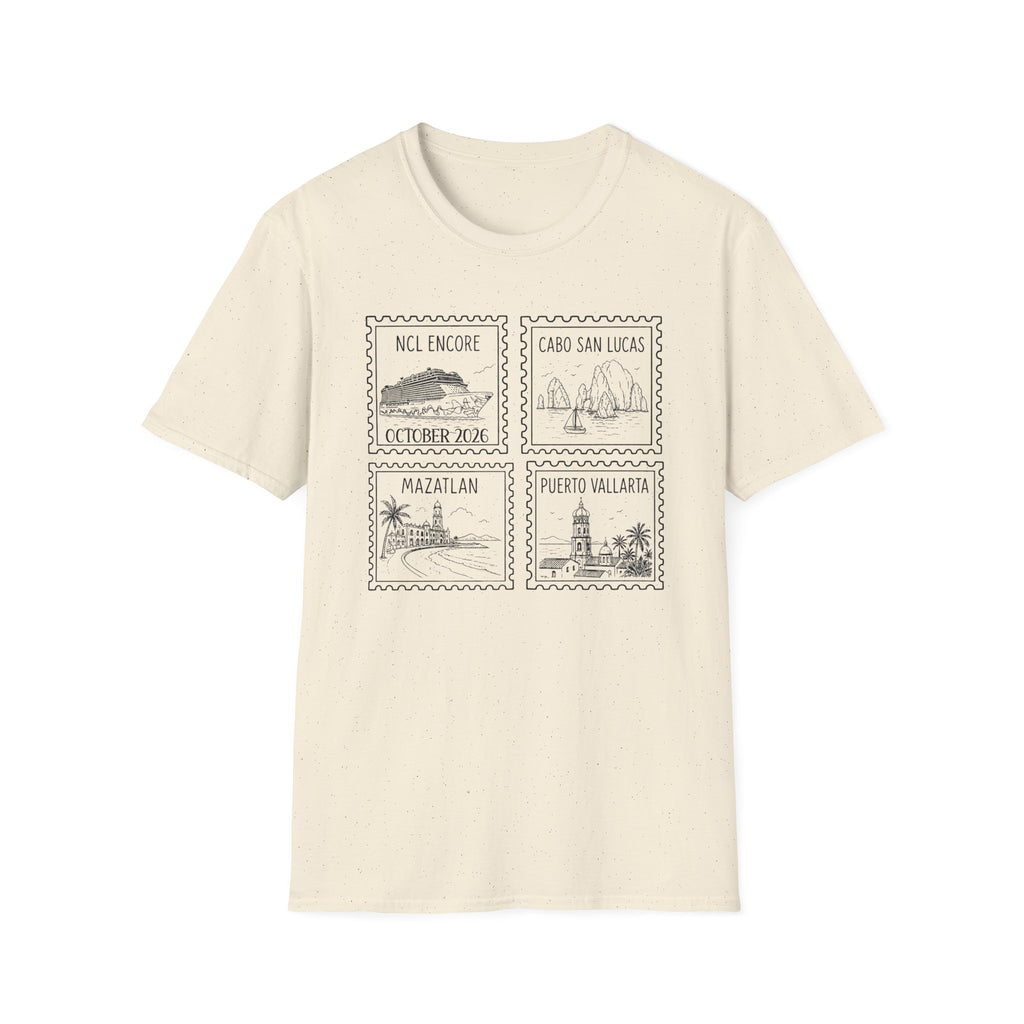 Custom Cruise Black Stamp Aesthetic Family Vacation Matching T-Shirt, Personalized Cruise Ship Tee, Custom Tee