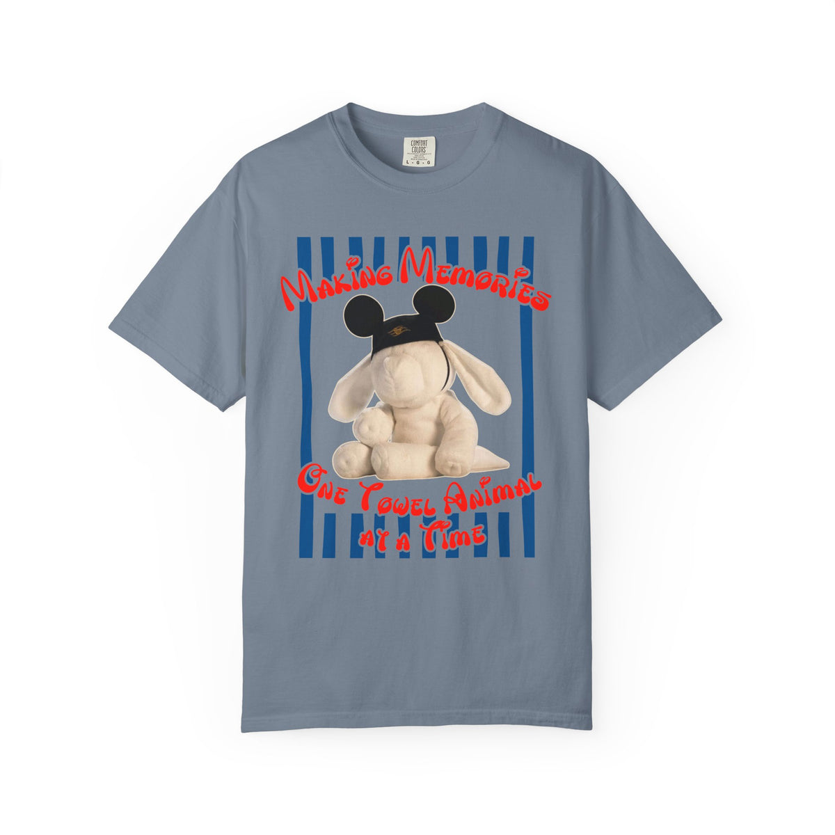 Towel Animal Cruise Comfort Colors T-shirt, Matching Family Shirt, Disney Cruise Vacation Shirt, DCL Evie Shirt