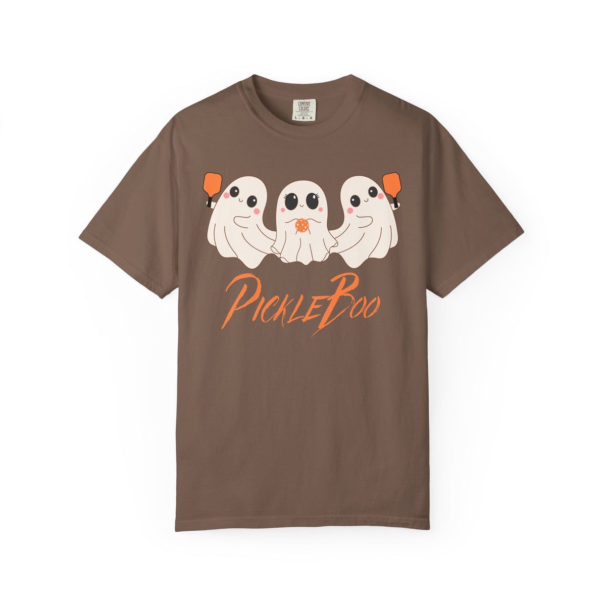 Pickleball Comfort Colors Halloween Ghost Shirt Cute Ghosts Playing Pickleball Boo Trick or Treat Fall Shirt for Pickleball Player
