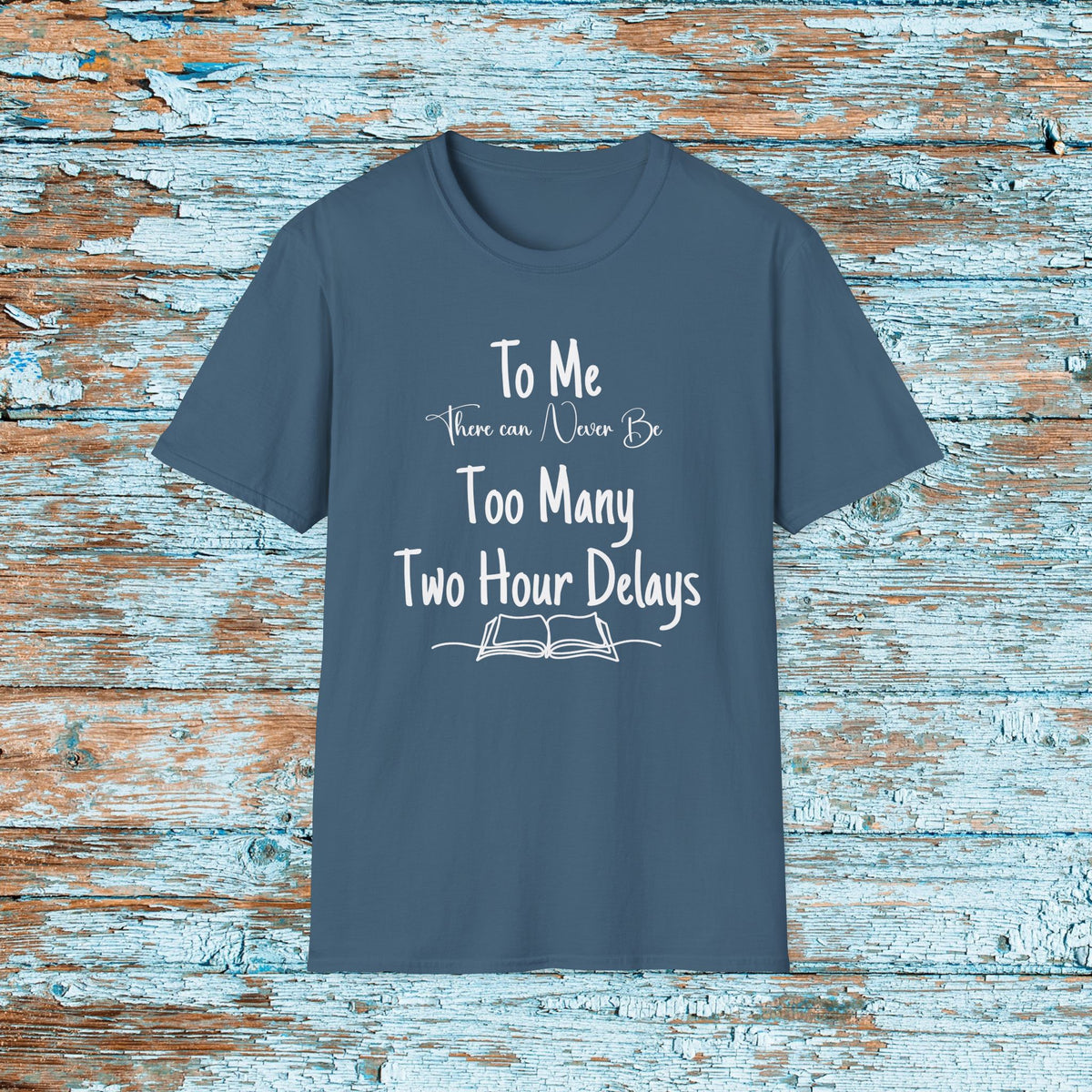 Funny Teacher Two Hour Delay Shirt, To Me There Can Never Be Too Many Two Hour Delays, Humorous Grammar TShirt, Snow Day, Matching Team