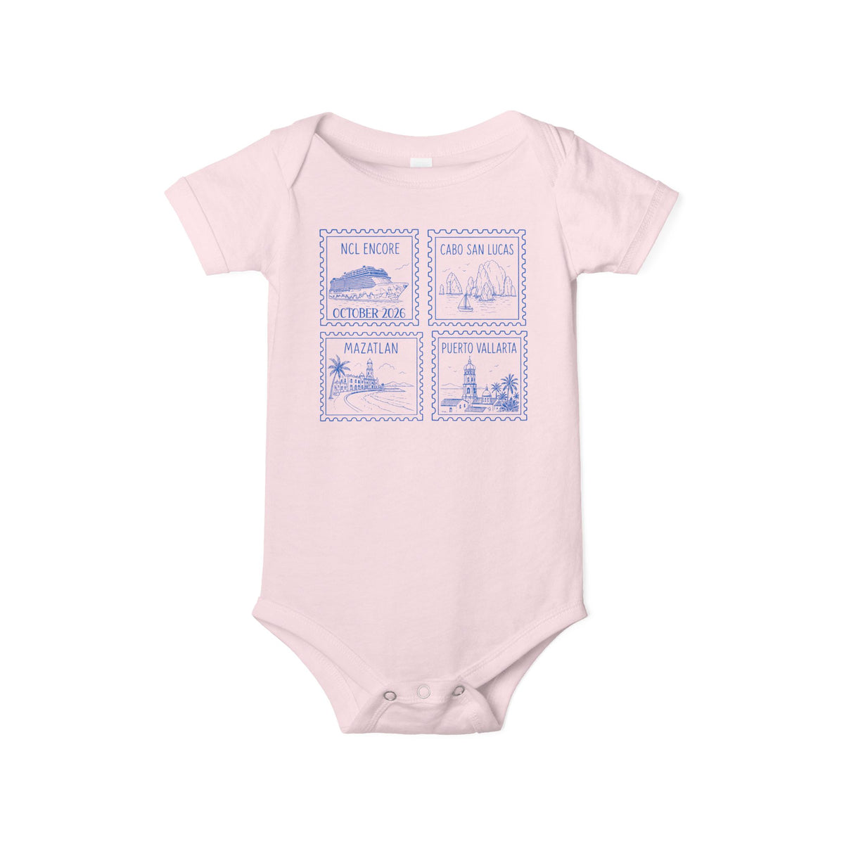 Custom Stamp Cruise Matching Family Infant Bodysuit One Piece