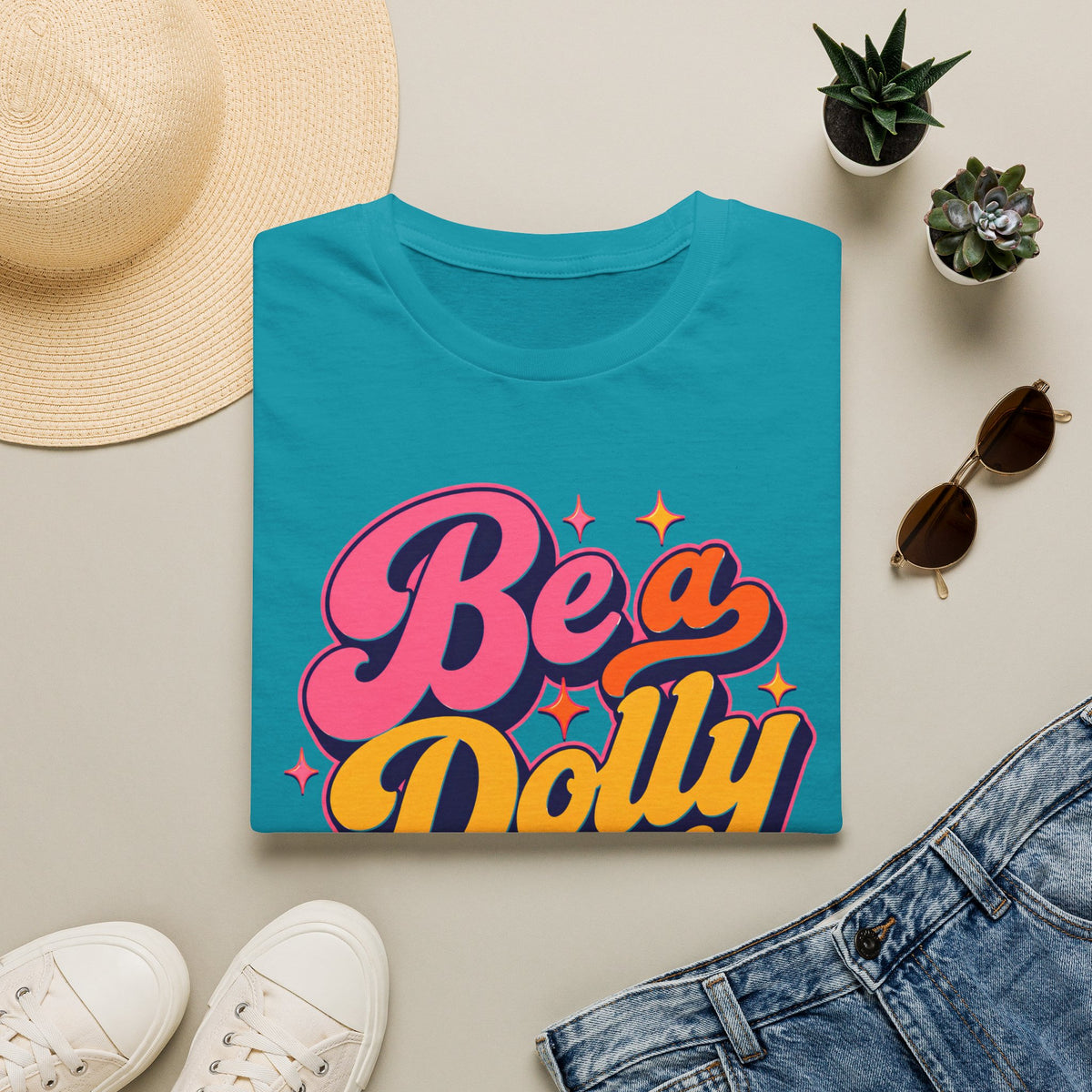 Dolly Tribute Shirt, Be a Dolly, Bold Vintage Aesthetic, Remember Dolly, Inspirational Typography T-Shirt