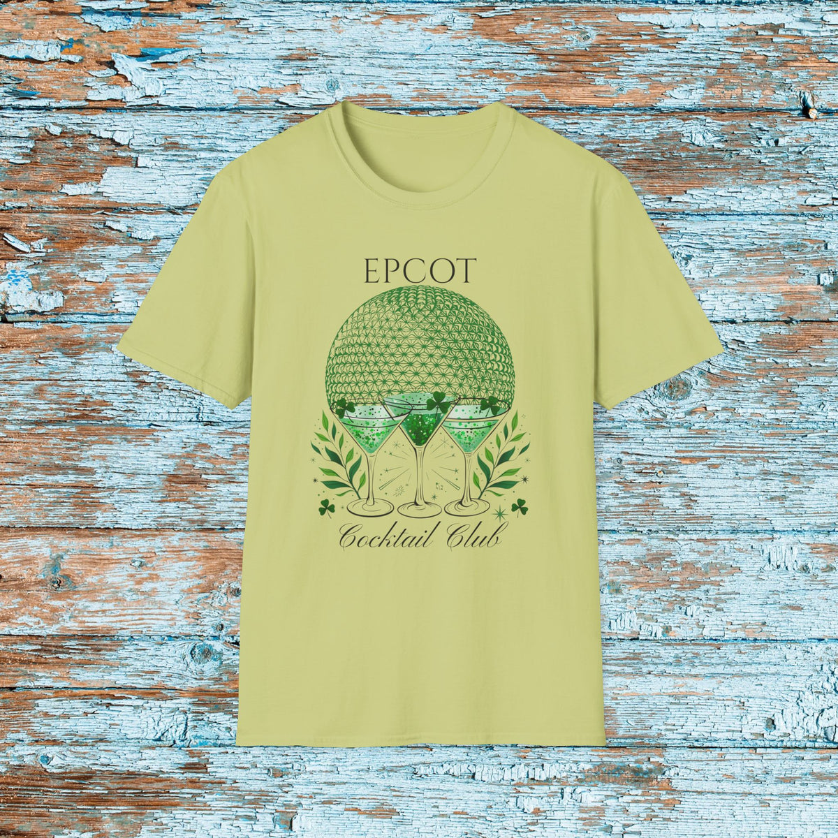 St. Patrick's Day EPCOT Drink Around The World  T-Shirt, Cocktail Club, Shamrock Shirt, Pinch Proof, Fun St. Paddy's Day