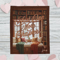 Just One More Chapter Blanket | Cozy Reading Nook Throw | Book Lover Gift | Reading Blanket for Readers | Bookish Home Decor |Book Club Gift