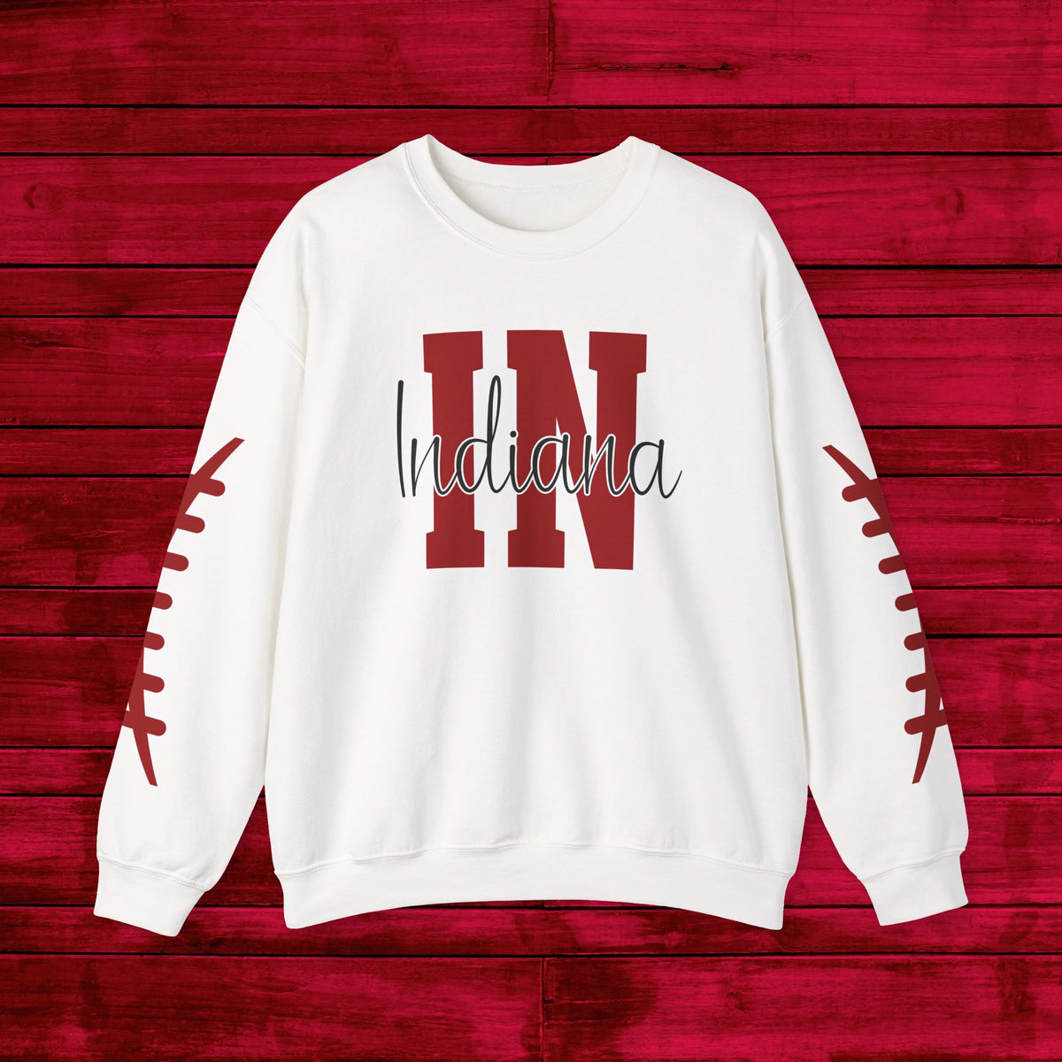 Indiana Football, Celebrate Hoosier Pride, School Spirit, College Football Fun Unisex Heavy Blend™ Crewneck Sweatshirt