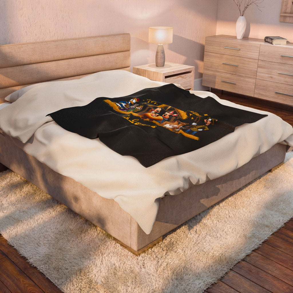 Jesus Mickey Mouse Nativity Blanket, Disney Christmas Blanket, Mickey and Friends Holiday Throw, Cozy Xmas Gift Faith Family Christian Decor