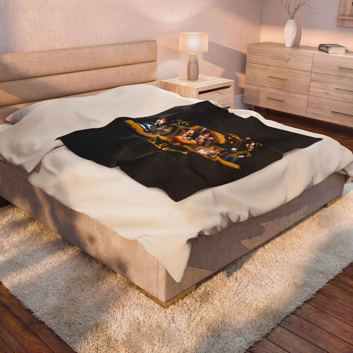 Jesus Mickey Mouse Nativity Blanket, Disney Christmas Blanket, Mickey and Friends Holiday Throw, Cozy Xmas Gift Faith Family Christian Decor
