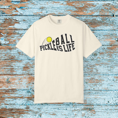 Comfort Colors Pickleball is Life Pickleball Paddle T-shirt Matching Team Shirt Gift for Mom Dad Pickleball Lover Player Gift