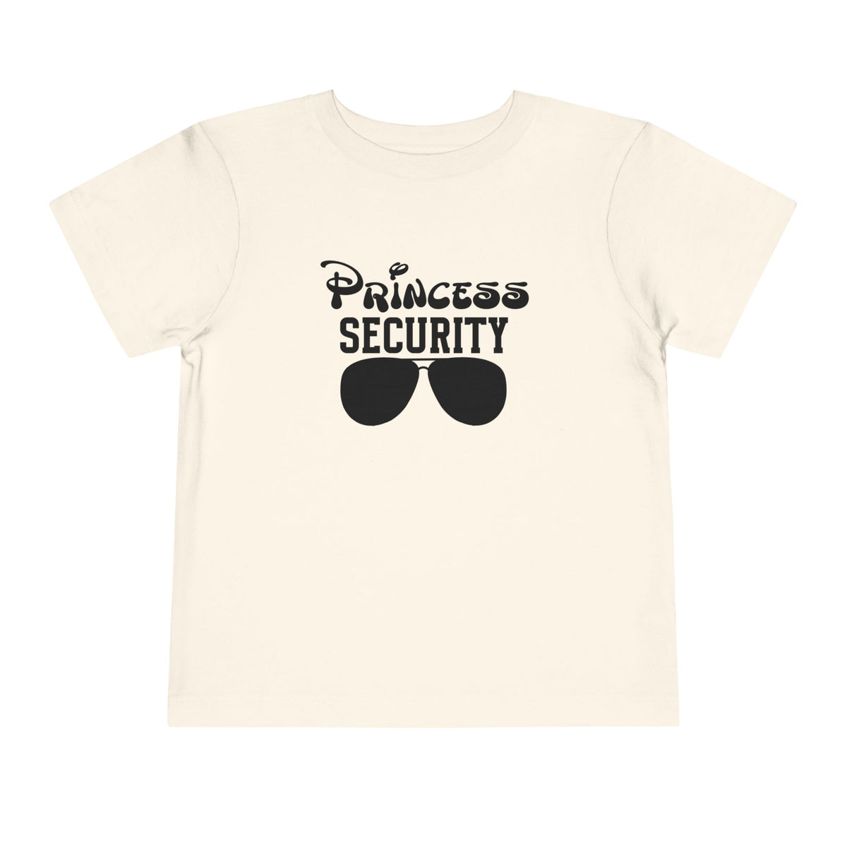 Princess Security Toddler Tee | Funny Family Matching Theme Park Disney Shirt | Sunglasses Badge Design