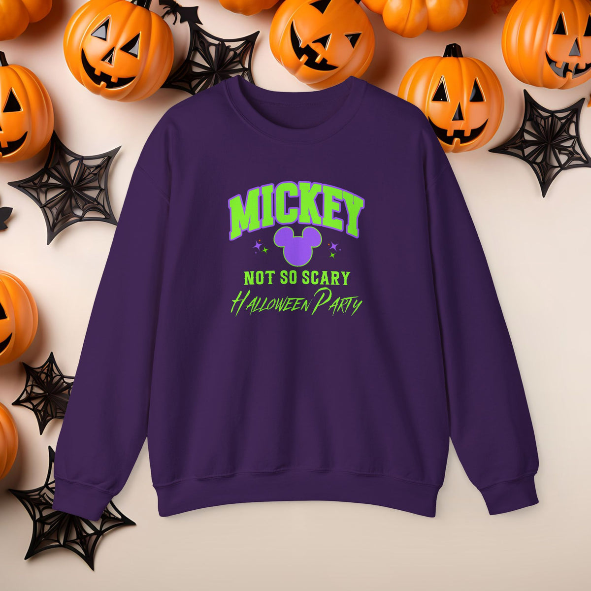 Mickey Halloween Witch Hat Coquette Bow Crewneck Cute Fall Fun Spooky Pumpkin Cozy Season Sweatshirt for Magical Park Not So Scary Party