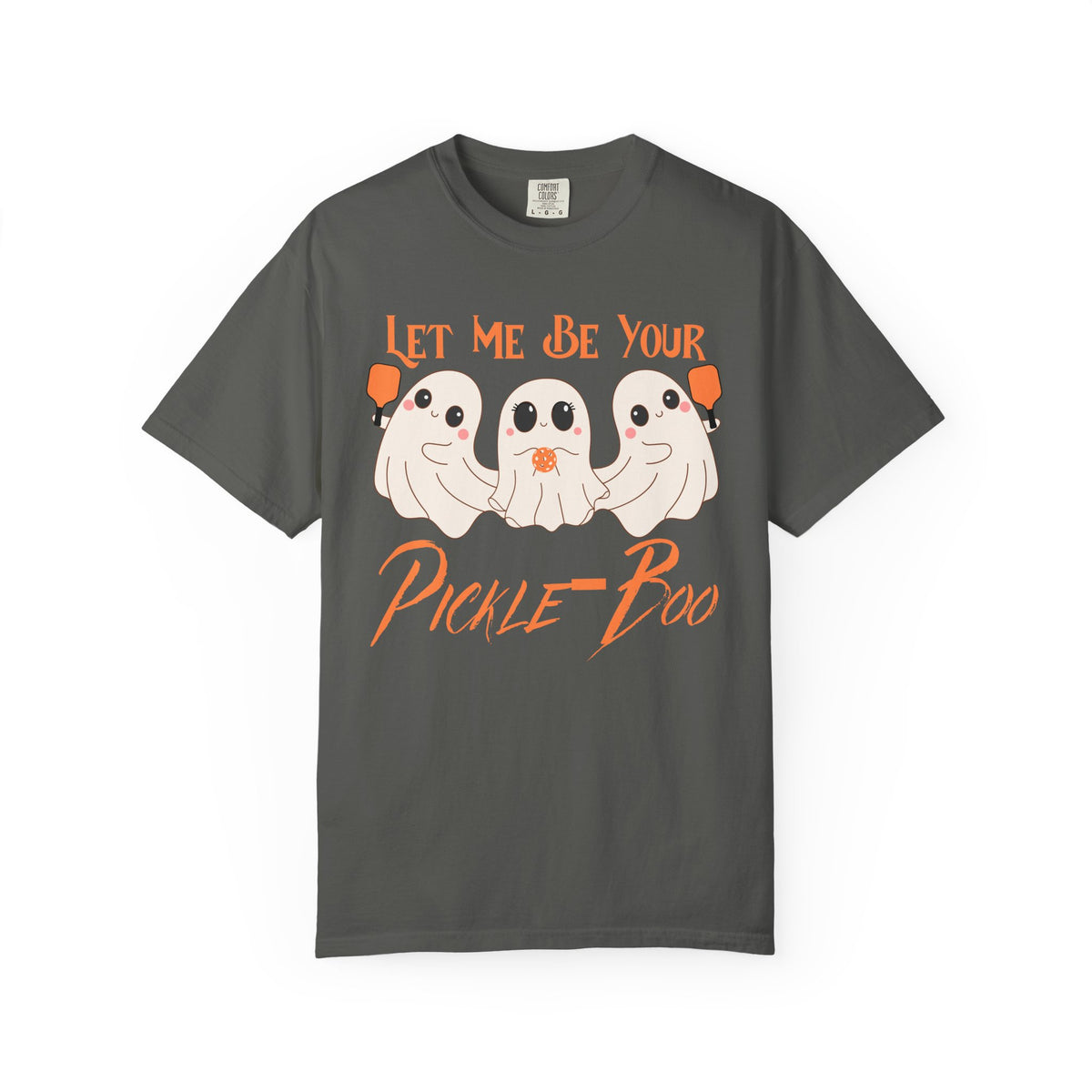 Pickleball Comfort Colors Halloween Ghost Shirt Cute Ghosts Playing Pickleball Boo Trick or Treat Fall Shirt for Pickleball Player