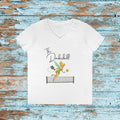 Dinkerbell Pickleball Shirt Funny Ladies V-Neck Tee | Custom Team Shirt for Doubles Tourney | Cute Pickleball Outfit Gift for Players