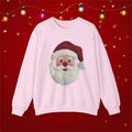 Yarn Look Crochet Santa Sweatshirt,  Viral Faux Latch Hook Christmas Shirt, Cute Holiday Sweater, Plus Size Available