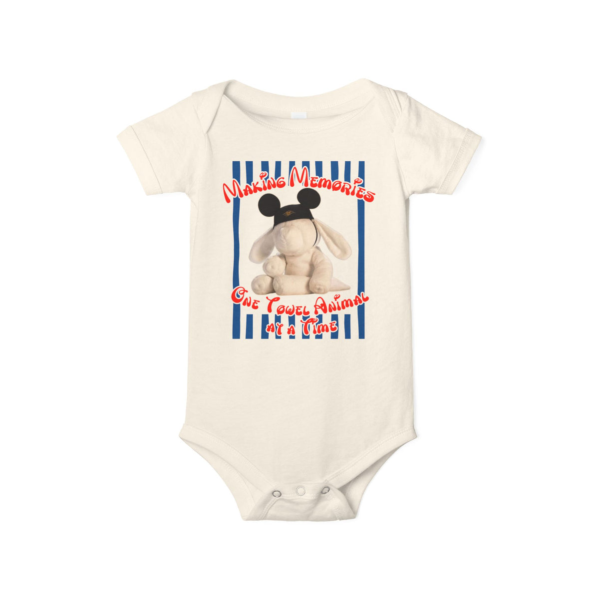 Towel Animal Cruise Infant Jersey One Piece BodySuit, Matching Family Shirt, Disney Cruise Vacation Shirt, DCL Evie Shirt