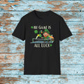 Funny Pickleball T Shirt, Game is ALL Luck, Lucky St Patricks Day Pickleball Tee, Leprechaun Pickleball Gift, Player Shirt