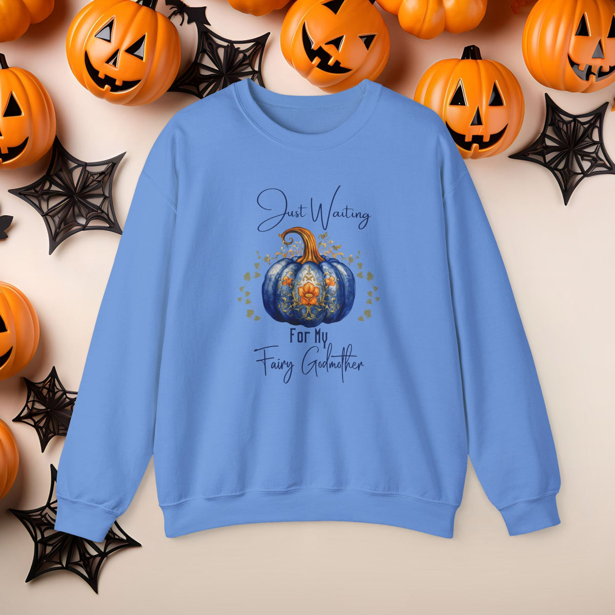 Funny Halloween Witch Hat Coquette Bow Ride the Broom Crewneck Cute Fall Fun Spooky Pumpkin Cozy Season Sweatshirt
