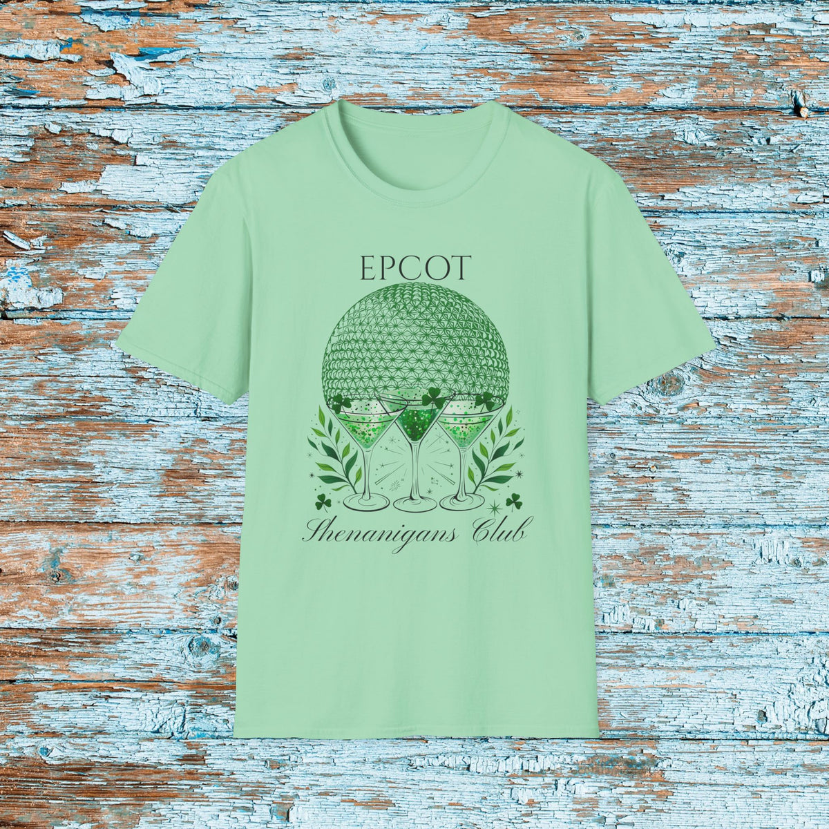 St. Patrick's Day EPCOT Drink Around The World  T-Shirt, Shenanigans Club, Shamrock Shirt, Pinch Proof, Fun St. Paddy's Day