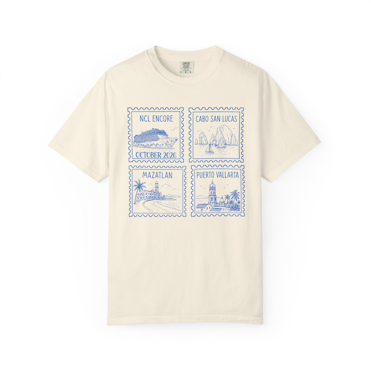 Custom Stamp Cruise Matching Family Comfort Colors Shirt