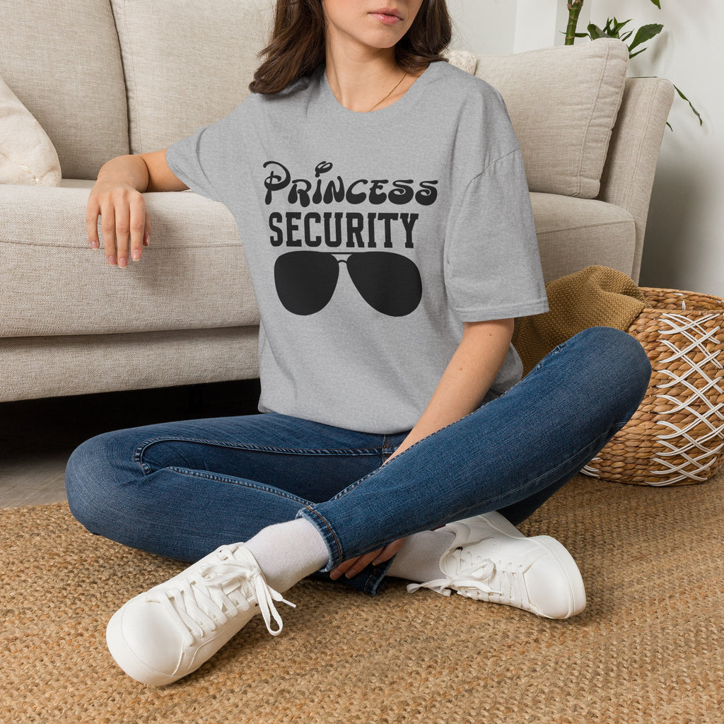 Princess Security T-Shirt | Funny Sunglasses Design | Family Matching Theme Park Disney Tee
