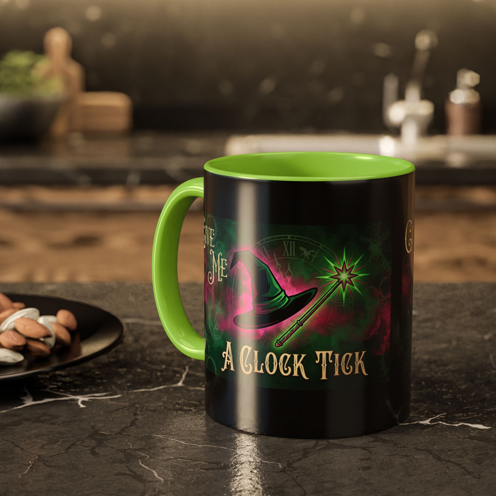 Funny Wicked Witch Mug, Give Me a Clock Tick Wicked Cup, Witchy Coffee Mug, Good vs Bad Humor Mug, Bestie Gift Tea Cup