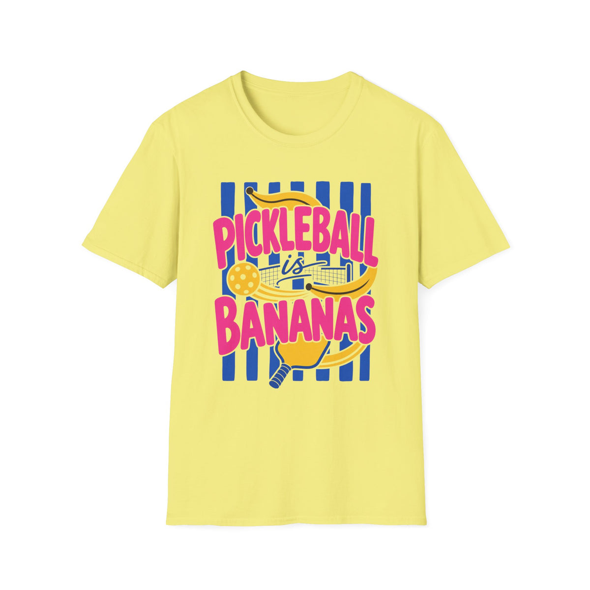 Pickleball is Bananas T-Shirt | Retro Fruits Stripes Design | Pickleball Player Shirt | Pickleball Gift for Mom Her