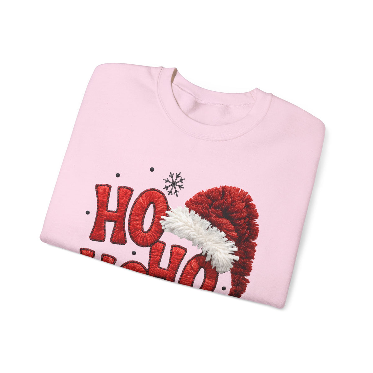 Yarn Look Crochet Santa Sweatshirt,  Viral Faux Latch Hook Christmas Shirt, Cute Holiday Sweater, Plus Size Available