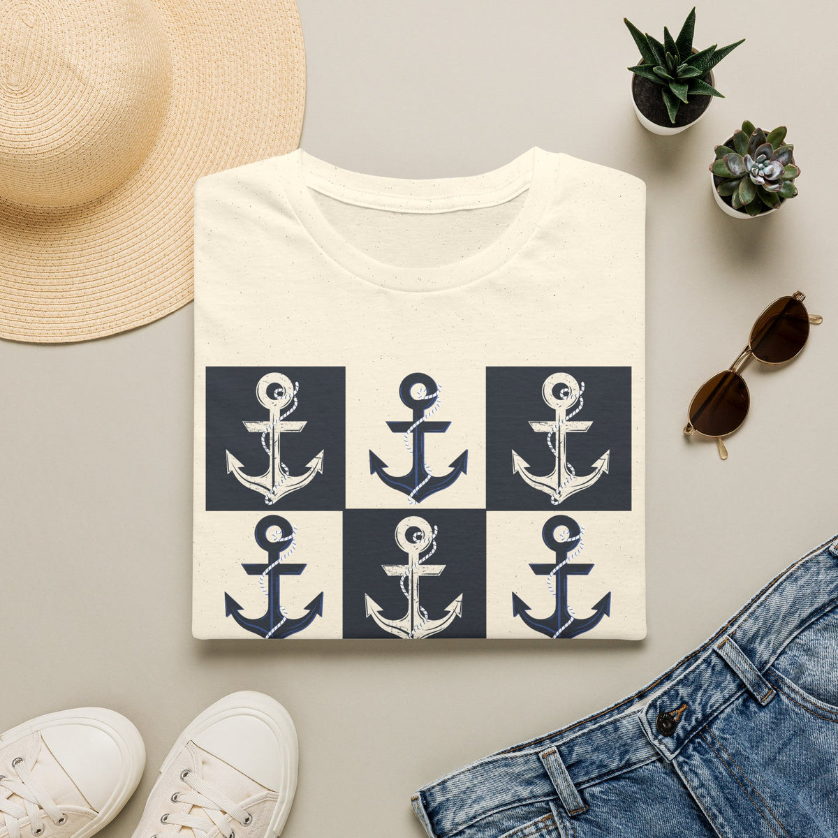 Anchor checkerboard Shirt
