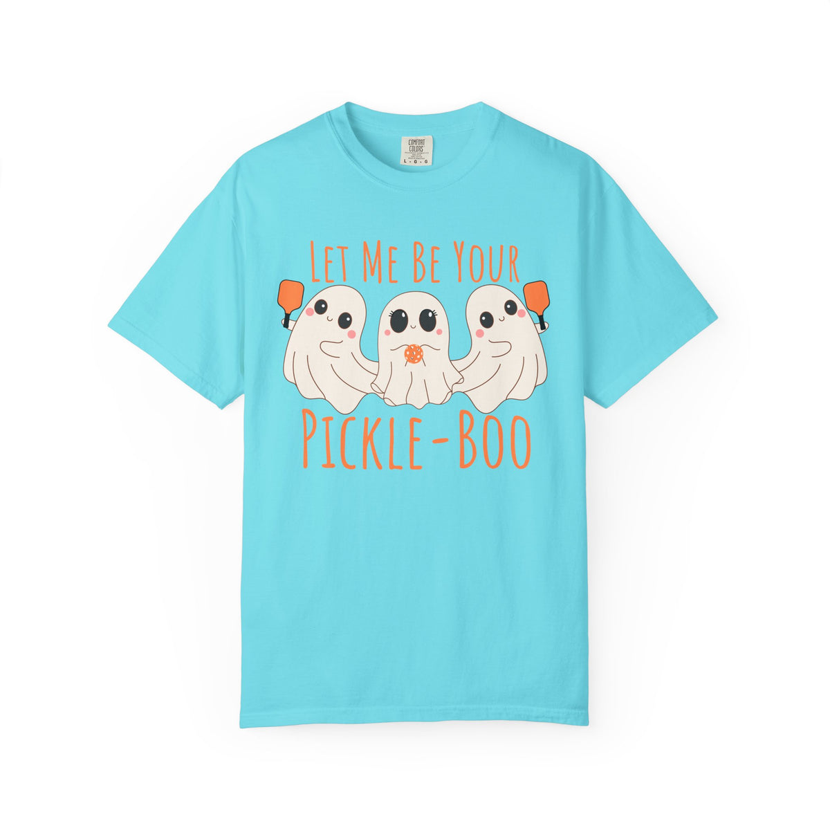 Pickleball Comfort Colors Halloween Ghost Shirt Cute Ghosts Playing Pickleball Boo Trick or Treat Fall Shirt for Pickleball Player