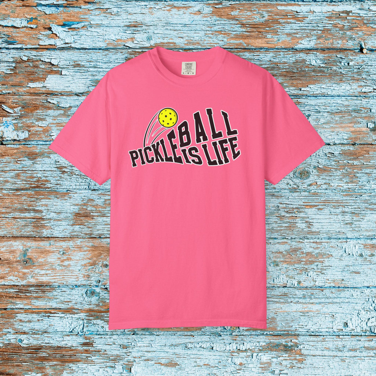 Comfort Colors Pickleball is Life Pickleball Paddle T-shirt Matching Team Shirt Gift for Mom Dad Pickleball Lover Player Gift