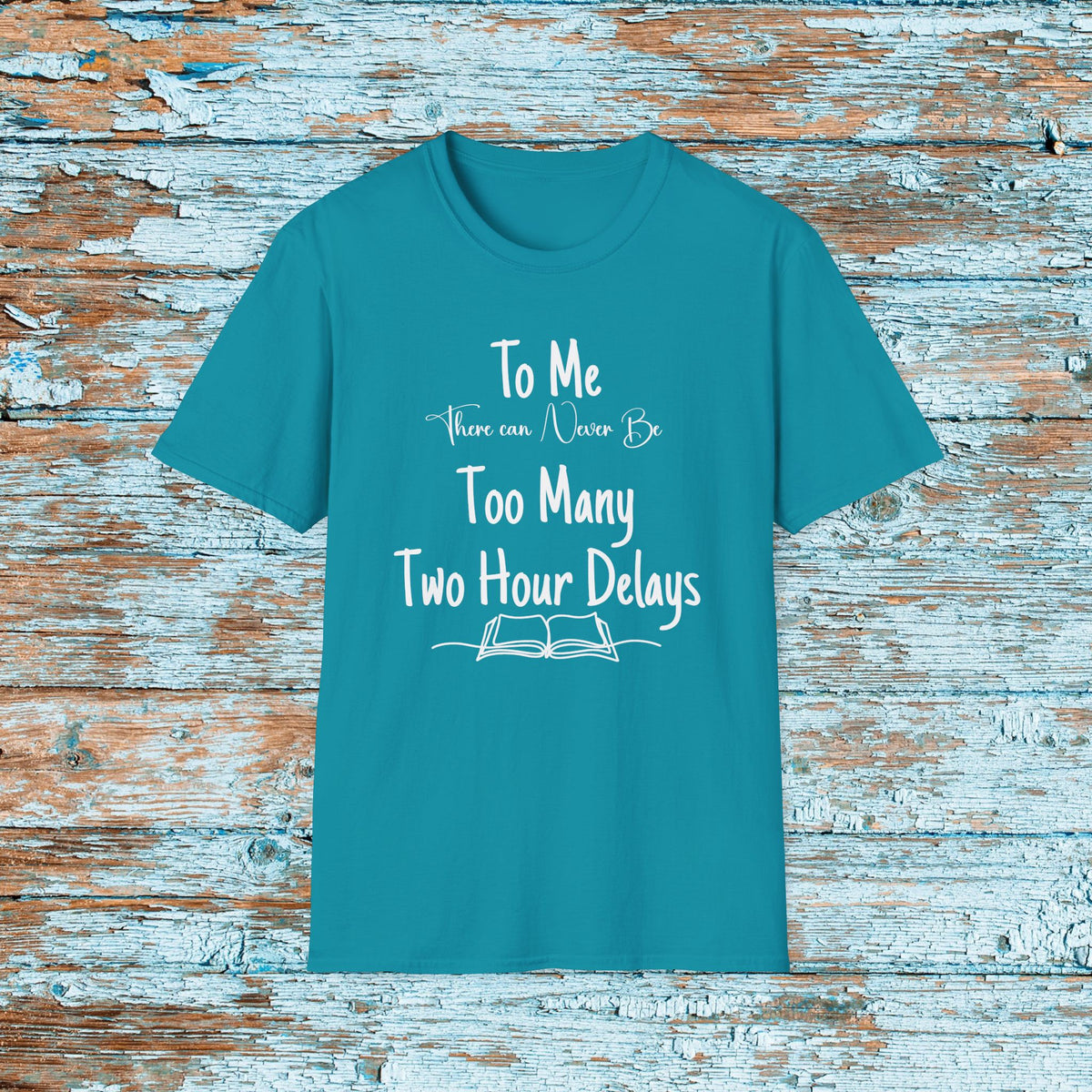 Funny Teacher Two Hour Delay Shirt, To Me There Can Never Be Too Many Two Hour Delays, Humorous Grammar TShirt, Snow Day, Matching Team