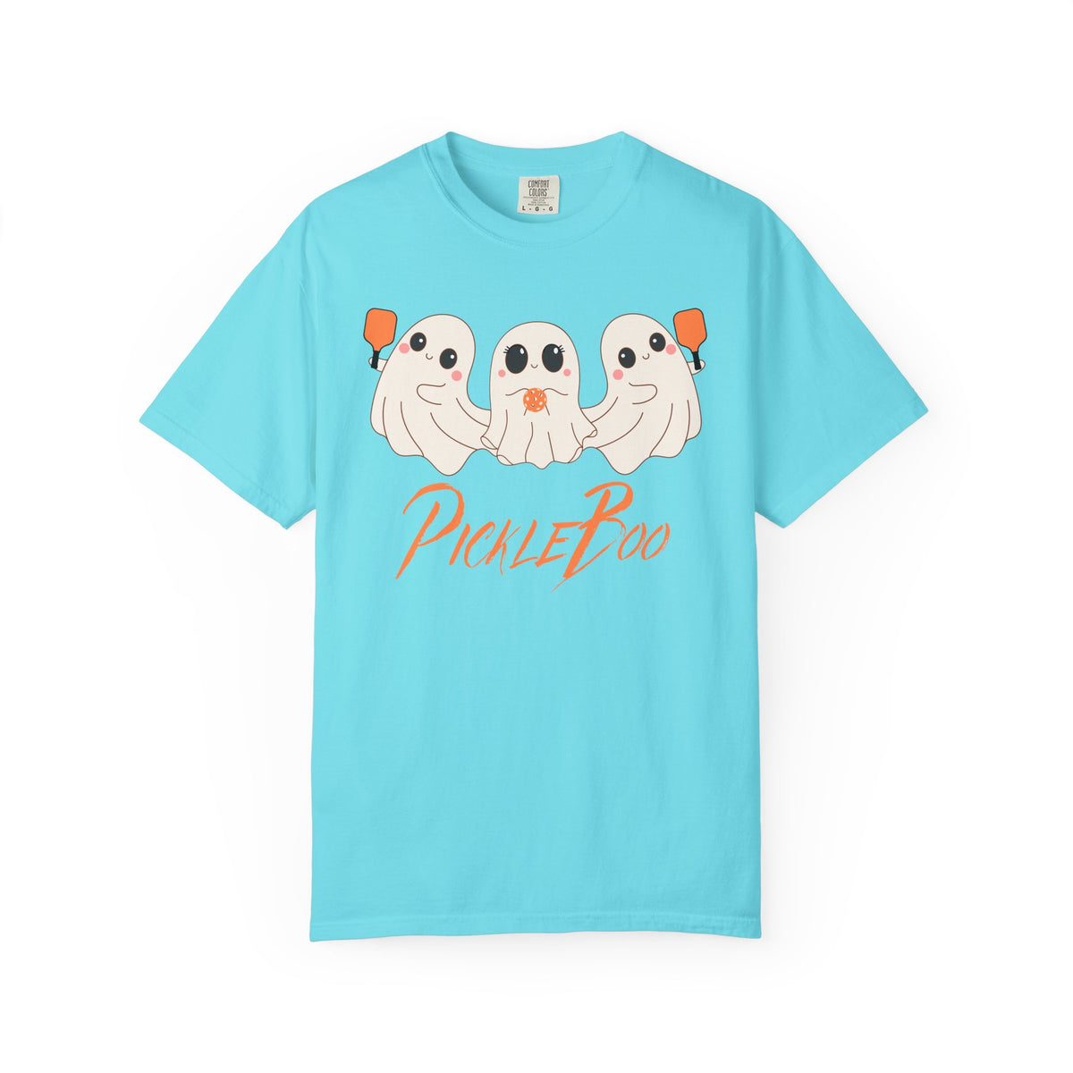 Pickleball Comfort Colors Halloween Ghost Shirt Cute Ghosts Playing Pickleball Boo Trick or Treat Fall Shirt for Pickleball Player