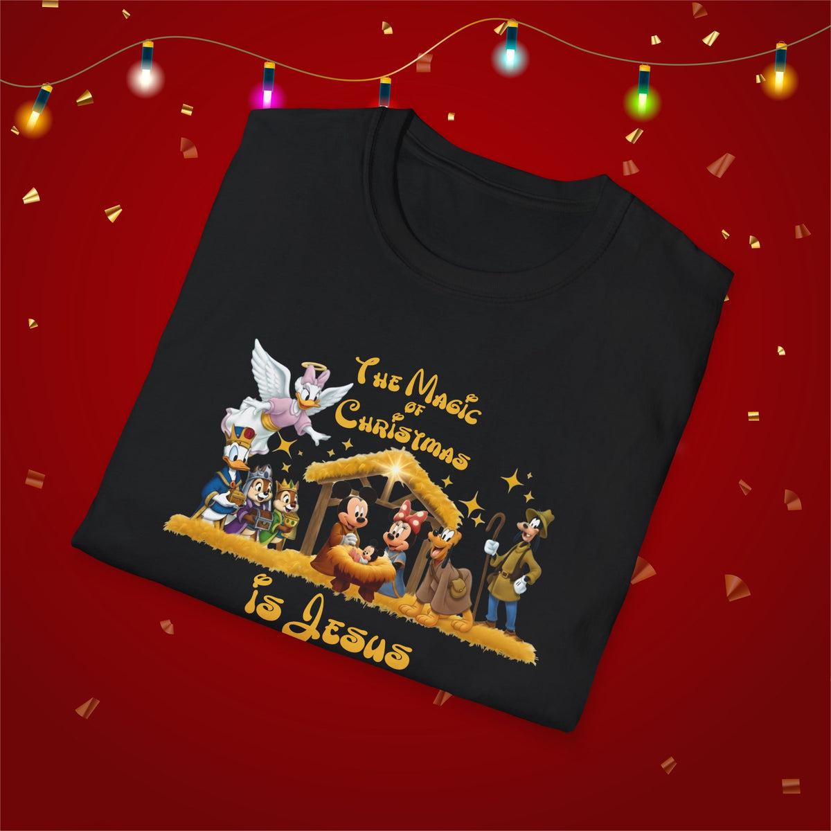 Jesus Mickey Magic Family Matching Shirts Greatest Gift of all Nativity Shirt Christian Christmas Shirt Religious Shirt Bible Verse Shirt