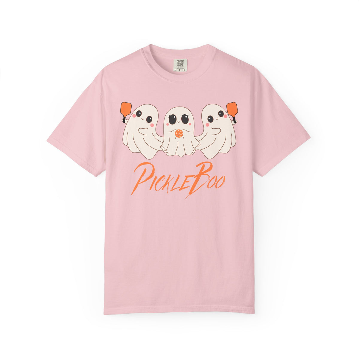 Pickleball Comfort Colors Halloween Ghost Shirt Cute Ghosts Playing Pickleball Boo Trick or Treat Fall Shirt for Pickleball Player