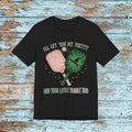 Funny Wicked Pickleball Shirt, Defy Gravity Broomstick Magic Wand Shirt, Tiara Witch Hat Wizard of Oz Tee, Witch Pink and Green T-Shirt