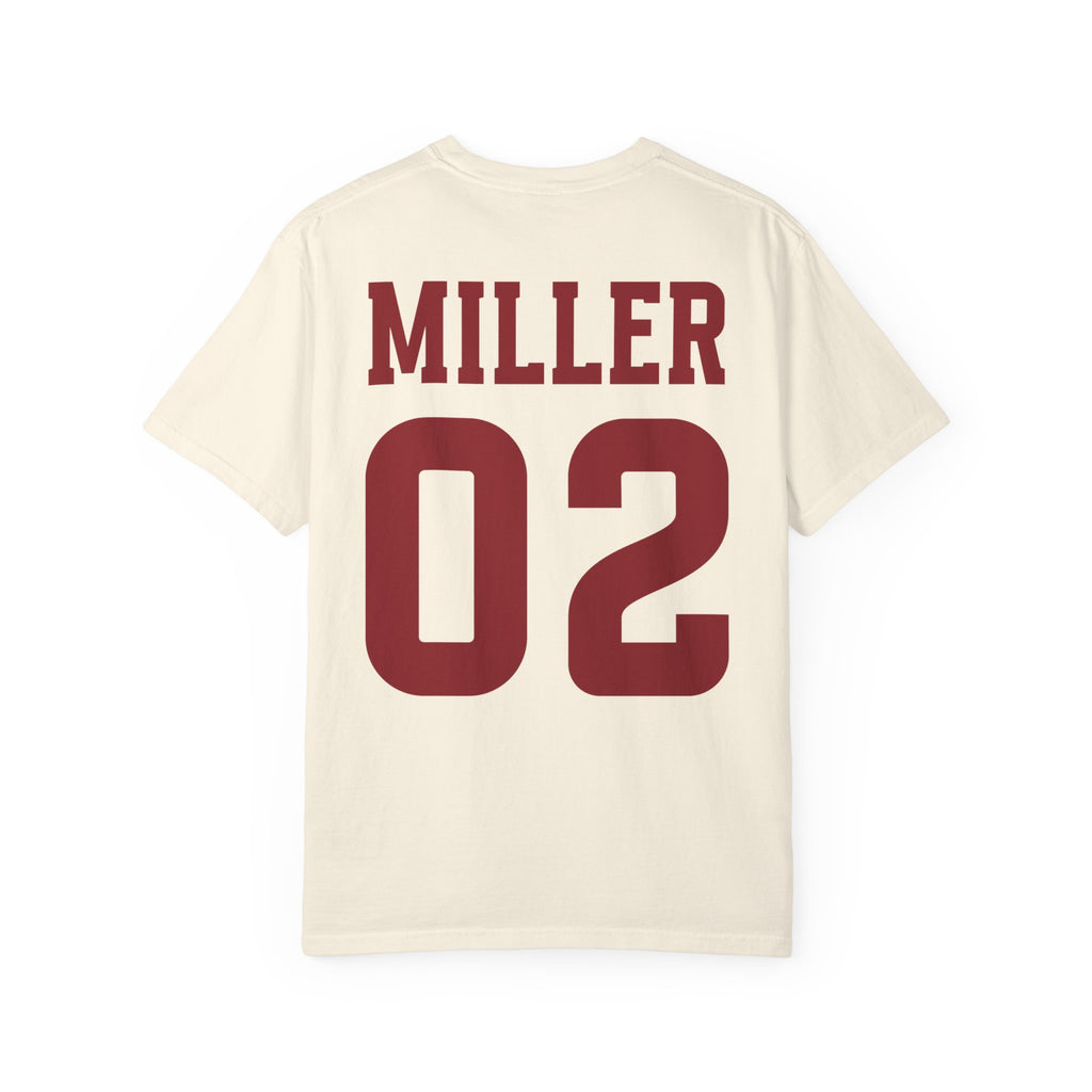 Custom Teacher Team T-shirt | Garment-Dyed School Spirit Tee, Custom Grade and School, Personalized Name & Number