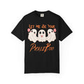 Pickleball Comfort Colors Halloween Ghost Shirt Cute Ghosts Playing Pickleball Boo Trick or Treat Fall Shirt for Pickleball Player