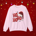 Yarn Look Crochet Santa Sweatshirt,  Viral Faux Latch Hook Christmas Shirt, Cute Holiday Sweater, Plus Size Available