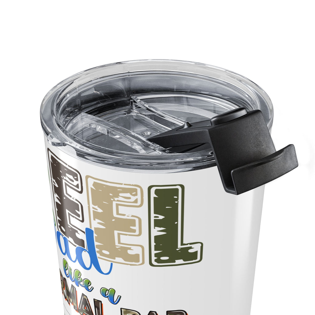Reel Dad Funny Fishing Dad Father in Law Grandpa Gift Tumbler Coffee Tastes Better When Dad Drinks Out of This To Go Cup for Your Fisherman