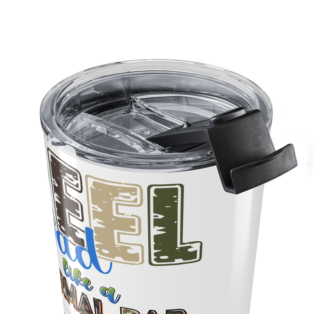 Reel Dad Funny Fishing Dad Father in Law Grandpa Gift Tumbler Coffee Tastes Better When Dad Drinks Out of This To Go Cup for Your Fisherman