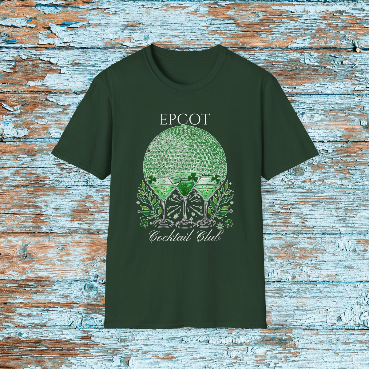 St. Patrick's Day EPCOT Drink Around The World  T-Shirt, Cocktail Club, Shamrock Shirt, Pinch Proof, Fun St. Paddy's Day