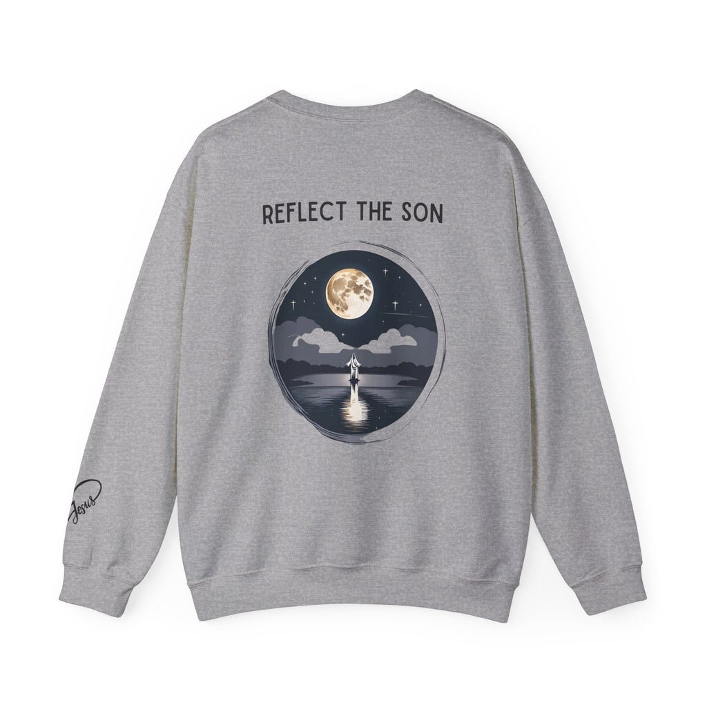 Be the Moon Reflect the Sun Christian Jesus Unisex Heavy Blend™ Crewneck Sweatshirt