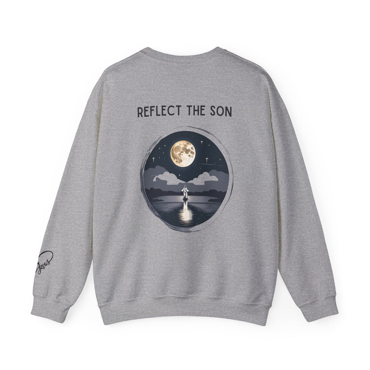 Be the Moon Reflect the Sun Christian Jesus Unisex Heavy Blend™ Crewneck Sweatshirt