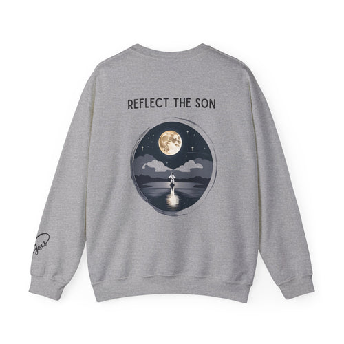 Be the Moon Reflect the Sun Christian Jesus Unisex Heavy Blend™ Crewneck Sweatshirt