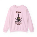 I Need Pumpkin Spice Meow Crewneck | Black Cat Halloween Sweatshirt